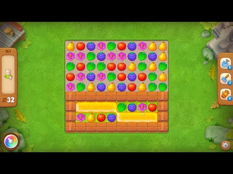 Gardenscapes level 161 - 32 Moves - No Boosters
