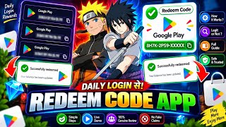 FREE REDEEM CODE (DAILY LOGIN) 🤩 | FREE GOOGLE PLAY REDEEM CODE APP