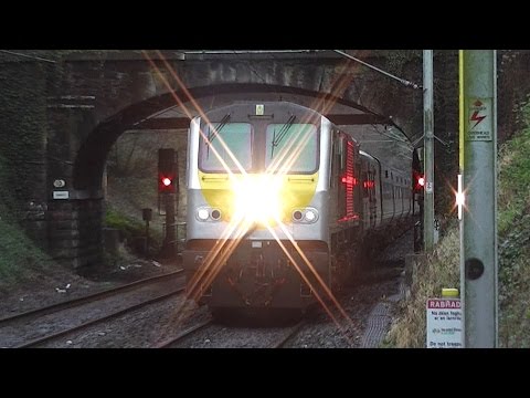 Irish Rail 201 Class Locomotive 207 + Enterprise Train - Killester Station