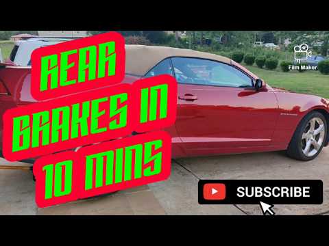 2016 - 2019 Chevy Camaro rear brakes in 10 minutes DIY