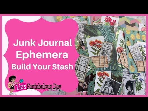 How to Build Your Ephemera Stash , Easy Junk Journal Ephemera Ideas- How to Make MORE Collage Tags