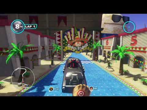 Sonic & All-Stars Racing Transformed (360) - Samba Studios glitched race in 1:28.81