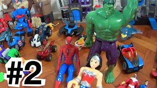 #2 Papai RG Brinquedos Imaginext Playskool: Mulher Maravilha Homem Aranha Falcão Thor Toys Kids