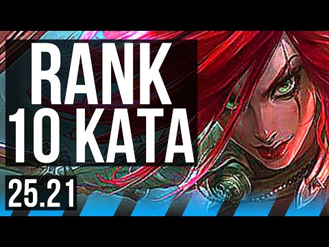 KATARINA vs YONE (MID) | 1100+ games, Rank 10 Kata, 8/2/2 | KR Grandmaster | 25.21