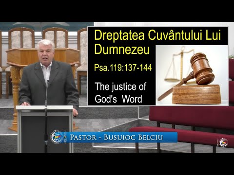 FRBC 2021 - 5 Octombrie - Busuioc Belciu - Dreptatea Cuvantului Lui Dumnezeu
