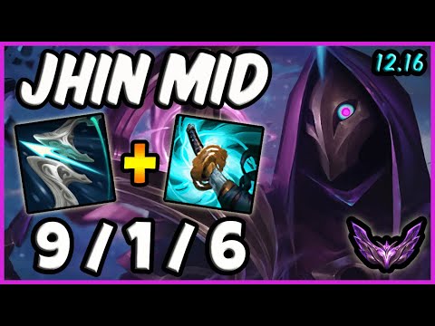 Jhin MID vs Sylas / KR Master / Patch 12.16 / Season 12 [ 9 / 1 / 6 ] 🔰