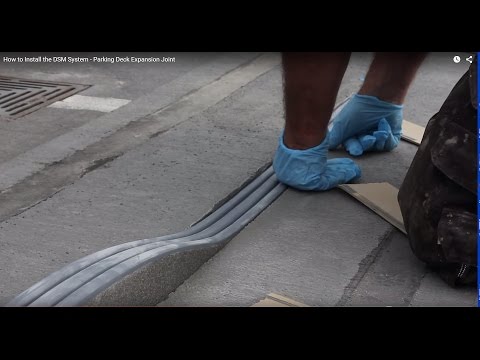 How to Install the DSM System - Parking Deck Expansion Joint