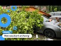 Noodweer zorgt voor schade aan huizen en auto's