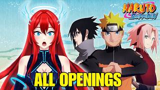 FIRST TIME REACTING to ALL NARUTO SHIPPUDEN Openings (1-20)