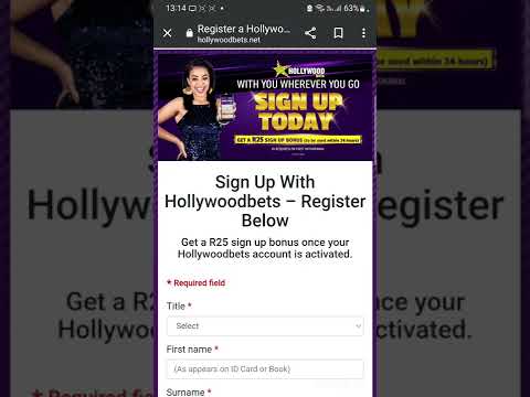 Hollywoodbets Register
