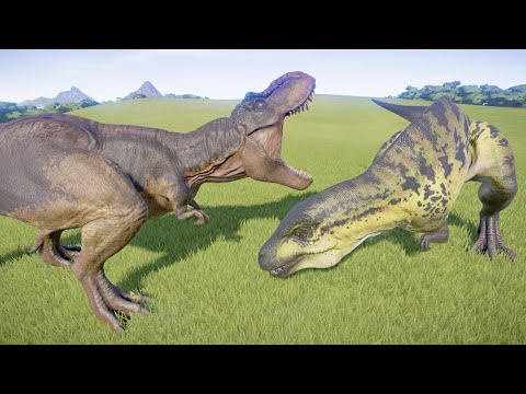 All Dinosaur Fights, Carnivore Dinosaurs Vs Herbivore Dinosaurs - Jurassic World Evolution