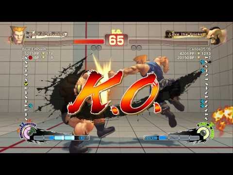 Blue Emblem (Guile) VS carlos0516 (Zangief) Super Street Fighter IV Arcade Edition 2012 720p HD