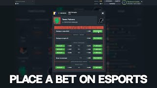How to bet on esports? A trusted bookmaker for betting on esports events. Regist