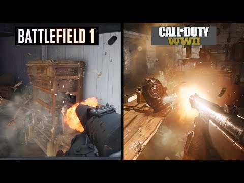 Call of Duty WWII vs Battlefield 1 | CAMPAIGN DETAILS COMPARISON | Comparativa de la campaña