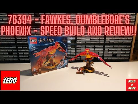 LEGO Harry Potter 76394 Fawkes, Dumbledore's Phoenix - Speed Build and Review