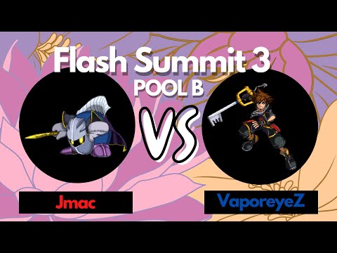 Flash Summit 3: Pool B - Jmac (Meta Knight) vs VaporeyeZ (Sora)