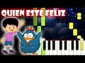 Quien Esté Feliz Piano Cover Tutorial Karaoke