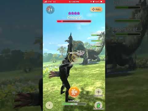 Monster Hunter Now 9 Stars Zinogre Hunt in Hunt A Thon