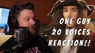 Reaction to One Guy, 20 Voices - Metal Guy Reacts
