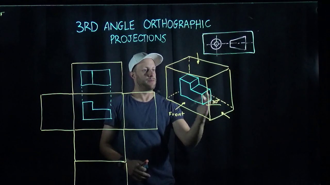 Technical Drawing: 3rd Angle Orthographic Projections Explained