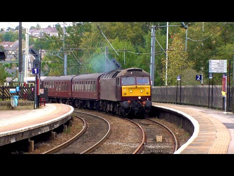 47826 + 47815 at Shipley on 22/10/2023