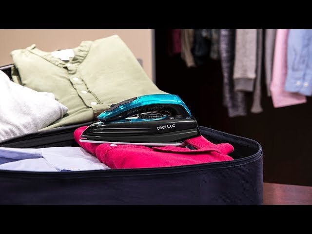 Ferro da viaggio Cecotec GoForce 8000 Folding Titanium 1200W vapore pieghevole video