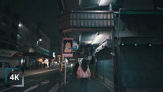 4K HDR｜Night walk from Shin-Koenji to Honancho