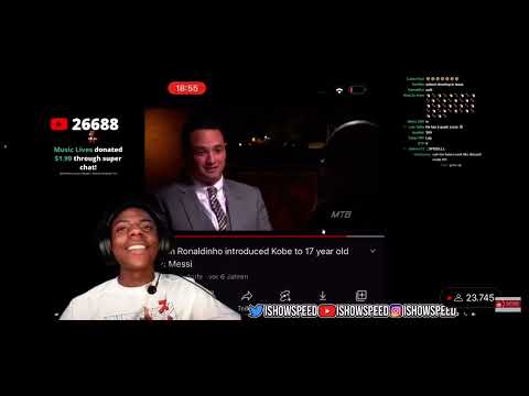 IShowSpeed reacts to Kobe Bryant calling Messi the goat