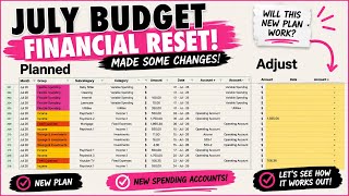 JULY 2027 Monthly Budget | Financial Reset! We Changed Our Budget... Will It Actually Work?