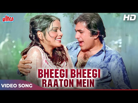 BHEEGI BHEEGI RAATON MEIN 4K - Kishore Kumar Lata Mangeshkar Monsoon Special Romantic Song -Rajesh K