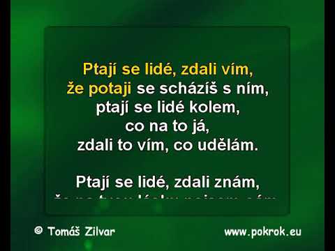 Ptají se lidé - Jiří Schelinger, DEMO, Karaoke, instrumental z www.svetkaraoke.cz