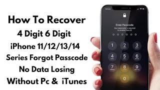 How To Recover 4/6 Digit iPhone 11/12/13/14 Series Forgot Screen Passcode Without Data Losing Or Pc