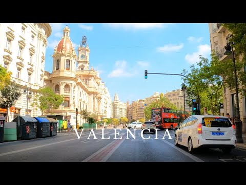 DRIVING in VALENCIA SPAIN 4K 2023 🇪🇸