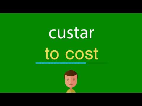 Como dizer custar em inglês