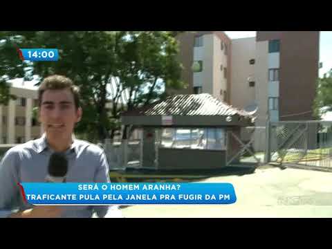 Traficante pula pela janela para fugir da PM