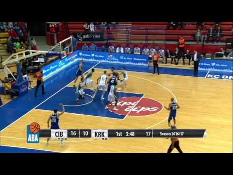 ABA Liga 2016/17 highlights, Round 13: Cibona - Krka  (11.12.2016)