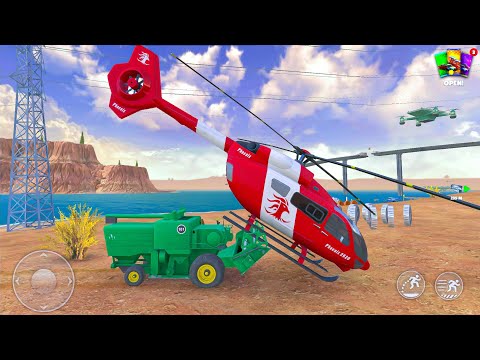 Open World Helicopter and 8×8 Army Truck Offroad Driving 3D Simulator - Android IOS Gameplay.