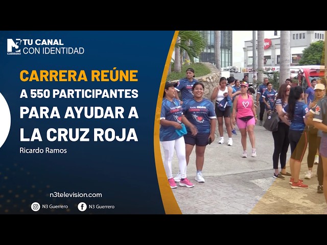 Carrera reúne a 550 participantes para ayudar a la Cruz Roja