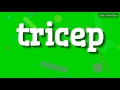 TRICEP HOW TO PRONOUNCE IT