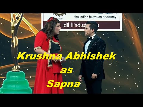 The Kapil Sharma Show Krushna Abhishek As Sapna Best Comedy In ita Award Show 2019 - 2020