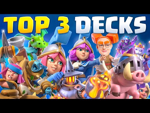TOP 3 BEST DECKS IN THE CLASH ROYALE META! 🏆