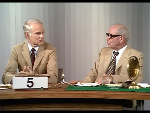What am I? from August 22, 1972 - Episode 140 with Robert Lembke and guest of honor Loriot (Vicco...