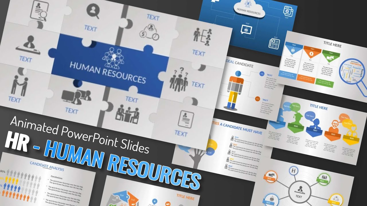 Take your HR presentations to the next level with our Human Resource PowerPoint Template!
