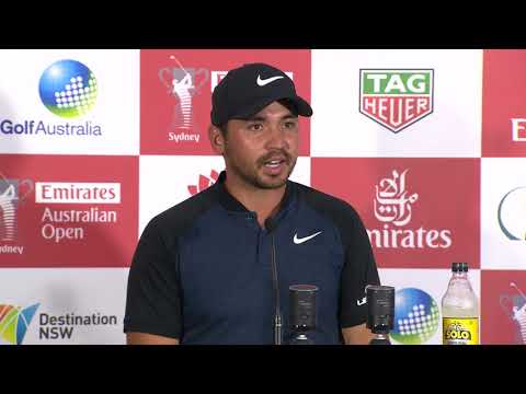 Jason Day chats after round two of the 2017 Emirates Australian Open