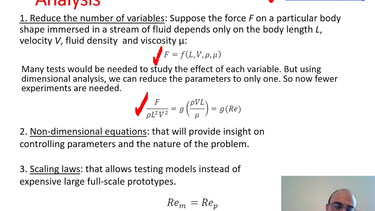 Fluid Mechanics Lecture- Dimensional Analysis- Part 1
