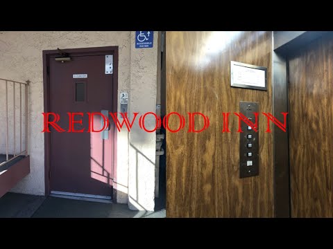 Cheap Buttons! Loud Home Hydraulic Swing-Door Elevator-Redwood Inn-San Francisco, CA