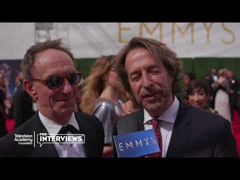 Nominees Jeff Danna and Mychael Danna ("Alias Grace") on the 2018 Creative Arts Emmys Red Carpet