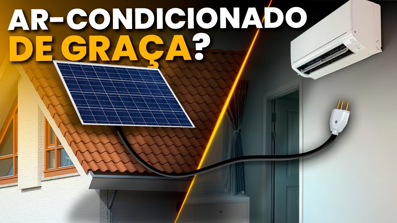 Uma PLACA SOLAR de 550W liga um AR CONDICIONADO por quanto tempo?