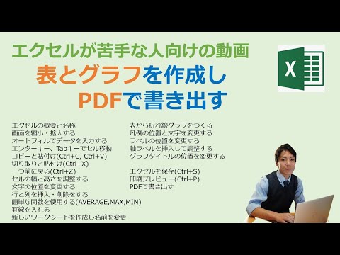 看護学科 初心者向け・エクセルで表とグラフを作成しPDFで書き出す
