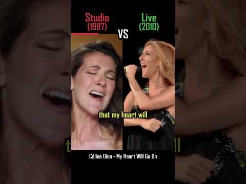 STUDIO vs LIVE: Céline Dion - My Heart Will Go On - #shorts #versus #music